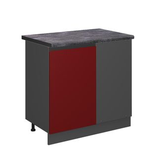 Vicco Armario De Esquina R-line, Rojo, 86 Cm, Et Antracita