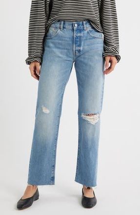 Madewell The Dean Easy Straight Jeans in Nickelsville Wash at Nordstrom Rack, Size 32