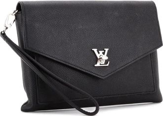 Louis Vuitton Mylockme Pochette Leather clutch bag - Zwart