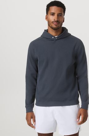 Vuori Clothing Tech Waffle Pullover Hoodie | Sea Fog | Large