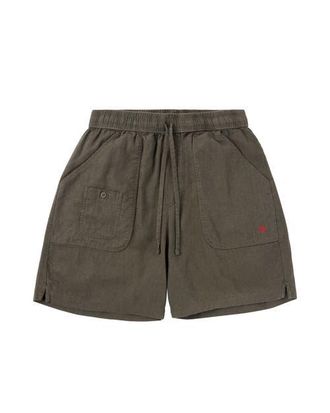Amundsen & Scott Travellers Linen Shorts Mens in Olive at Nordstrom, Size Xx-Large Eu