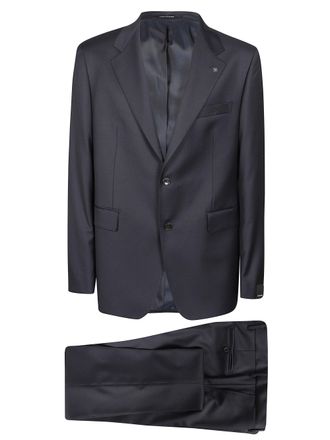Tagliatore Dark Blue Tailored Notched Suit