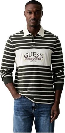 Guess Gestreept Longsleeve Top - Heren - Longsleeves - Veelkleurig - L - Katoen - Tops