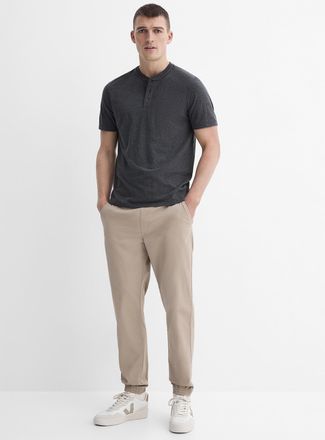 Le 31 Mens Stretch chino joggers