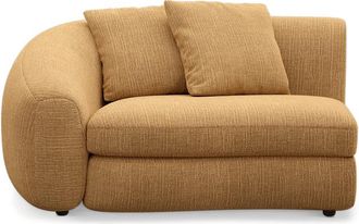 Castlery Fable Left Arm Sofa Customized, Caramel, Machine Washable, Ultra Deep Seats for Brown