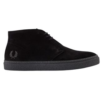 Fred Perry Volwassen Hawley Su&egrave;de Laag Loopschoenen (Zwart)