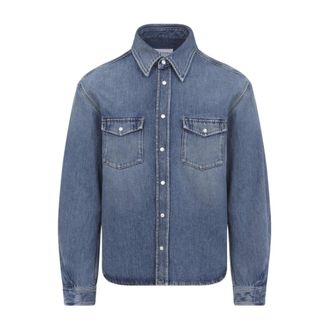 Givenchy Couture Seam Shirt - male - Givenchy - Denim Jackets - Blue - L - Jackets