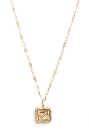 Miranda Frye Harlow Initial Pendant Necklace in Gold - Z at Nordstrom