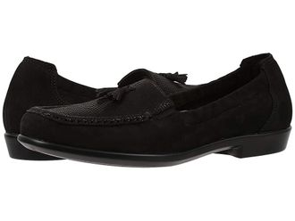 SAS Hope Tassle Loafer Womens Shoes Onyx : 8.5 WW - Double Wide (D), Leather