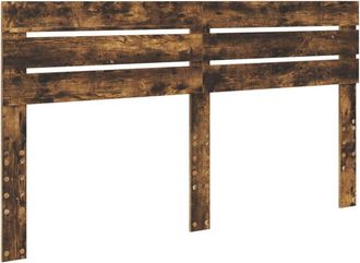 vidaXL Cabecero Roble Ahumado 200 Cm Madera Contrachapada Vidaxl