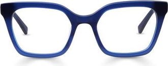 Eyebobs Overlook 50mm Cat Eye Reading Glasses in Midnight Blue Crystal at Nordstrom, Size +1.75