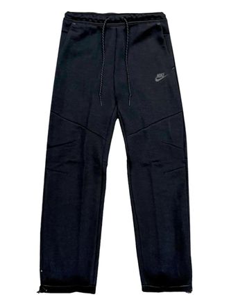 Nike open-hem fleece track pants - Black