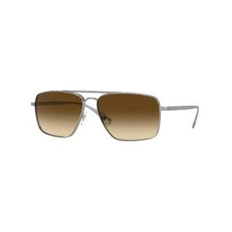 Versace Sunglasses, male, Gray, Size: ONE SIZE Metal Frame Sunglasses with Classic Design