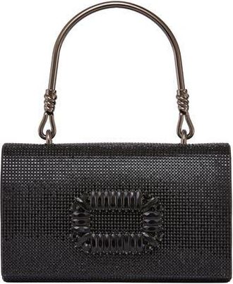 Lady Couture Elegant Rhinestone Satin Evening Bag in Black at Nordstrom Rack