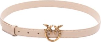 Pinko Beige Love Birds Buckle Belt