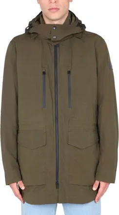 Woolrich Dark Green Hood Jackets