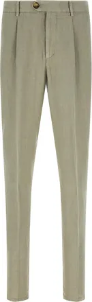 Brunello Cucinelli Bicolor Linen Casual Mens Pants