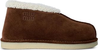 Miu Miu Stivali con applicazione - Marrone