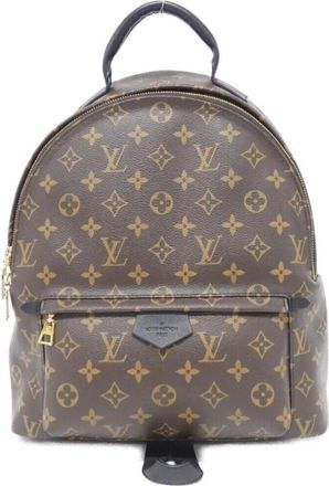 Louis Vuitton Brown Coated Canvas Backpack (Pre-Owned)