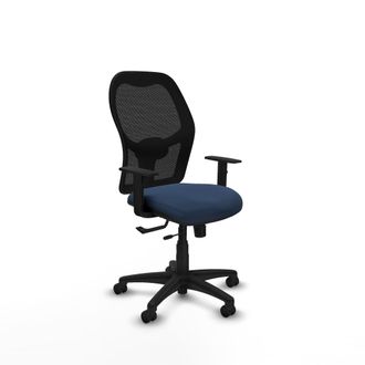Piqueras y Crespo Silla De Oficina Piqueras Y Crespo Aloc&eacute;n Negro Cuero Sint&eacute;tico