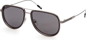 Ermenegildo Zegna EZ0218 08A Mens Sunglasses Gunmetal Size 57