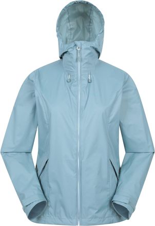 Mountain Warehouse Dames/Dames Swerve Packaway Waterdicht Jasje (Licht Teal)