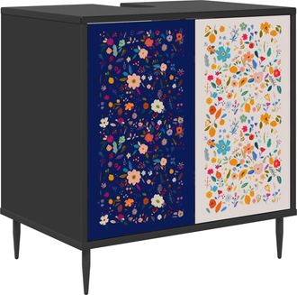 vidaXL Mueble De Cuarto De Ba&ntilde;o Mainz Roble Negro 60 X 40 X 61 Cm Vidaxl