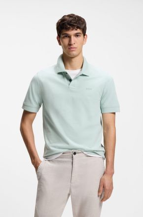 Boss Orange by Hugo Boss Poloshirt BOSS ORANGE Prime, Herren, Gr. XXL, 446_turquoise, aqua, Jersey, Obermaterial: 100% Baumwolle, unifarben, regular fit h&uuml;ftlang, hoch geschlo