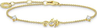 Thomas Sabo Damesarmband 925 Sterling Zilver Zeepaardje Goud A2061-414-14-L19V - Dames - Armbanden - Geel - ONE Size - Accessoires