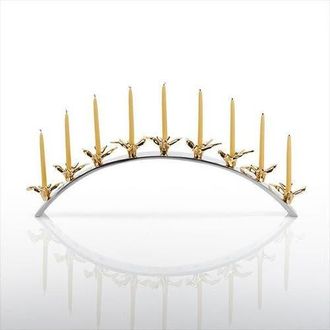 Lunares Dove Menorah Gold Plate Silver at Nordstrom