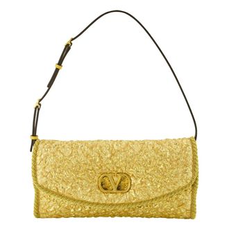 Valentino Garavani Shoulder Bags, female, Yellow, Size: ONE SIZE DeVain Small Shoulder Bag