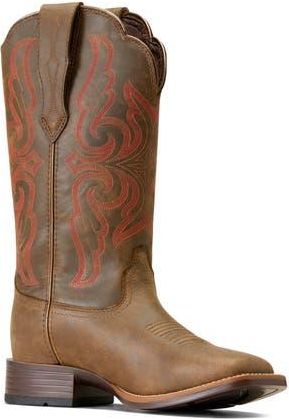 Ariat Primera StretchFit Waterproof Western Boot in Brown at Nordstrom Rack, Size 7.5