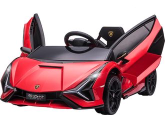 OEM Coche El&eacute;ctrico Para Ni&ntilde;os De +3 A&ntilde;os Lamborghini Sian Coche De Bater&iacute;a 12v Con Mando A Distancia Apertura De Puerta M&uacute;sica Mp3 Usb Y Faros 3-5 Km/h 1