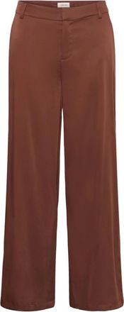 Cream Wijde broek - Dames - Wijde Broeken - Bruin - S L32 - Broeken