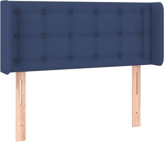 vidaXL Cabecero Con Led De Tela Azul 93x16x78/88 Cm Vidaxl