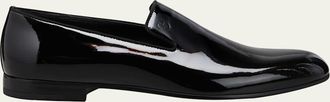 Giorgio Armani Mens Patent Formal Slip-Ons