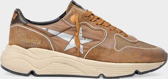 Golden Goose Men & apos;s Running Sole Suede & Mesh Low-Top Sneakers