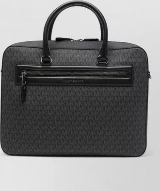 Michael Kors city backpack front zip top handle strap