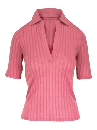 Vince Geribbeld T-shirt - Roze