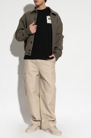 Iceberg T-shirt With Print, Mens, Black