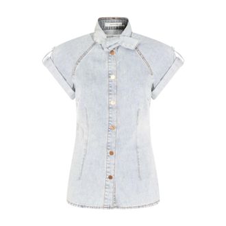 Zimmermann Denim Shirts, female, Blue, Size: 2XS Denim Shirt