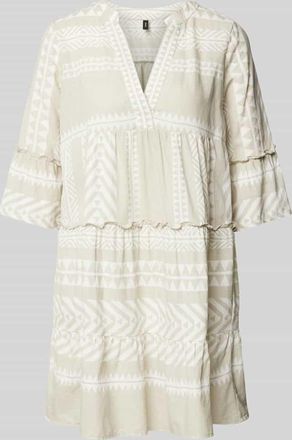 Vero Moda Figurumspielendes Tunikakleid aus reiner Baumwolle Modell DICTHE in Taupe, Größe XS