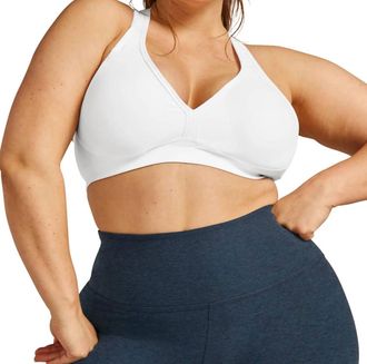Beyond Yoga Spacedye Lift Your Spirits Bra - Plus In Cloud White