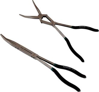 Trade Shop Trade Shop - Pinze Extra Lunghe 13 Becco Curvo A Doppio Snodo Per Valvole Molle 101502