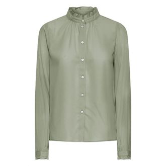 Ichi Ichi - LS Bluser - Dames - Blouses & Shirts - Groen - Maat: L