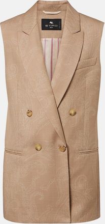 Etro Wool jacquard vest