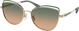 Coach HC7162 CR621 942913 Womens Sunglasses Green Size 57