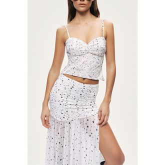 Nocturne Printed Chiffon Bustier in Multi-Colored at Nordstrom, Size X-Small Eu