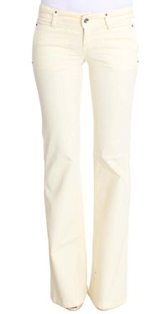 Costume National Damesjeans Wit Katoen Stretch Flare