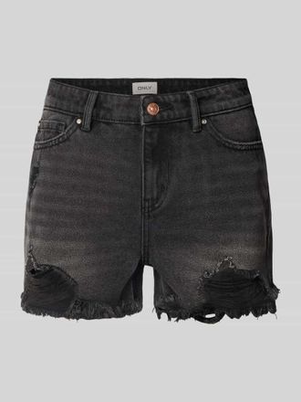 Only Regular Fit Jeansshorts aus reiner Baumwolle Modell PACY in Black, Gr&ouml;&szlig;e XS